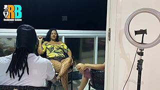 hey brazilian bull join our amateur threesome with submissive wife and husband watching