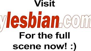 Slutty lesbians Mercedes and Zoey licking shaved cunts on sofa 😈