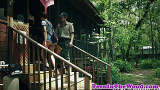 Hey, how does this deepthroating teen 18+ handle rough fucking and facial in the storyline?