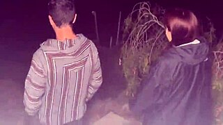 Left Party With Two Guys Became Their Outdoor 18+ Slut In Mmf Action