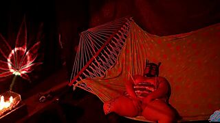 Teasing Chubby BBW Fingers Wet Hole In Tent