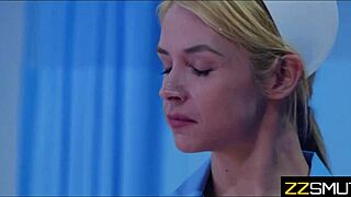 are these sketchy nurses licking pussy on the patient in this shady hospital for lesbian sex?