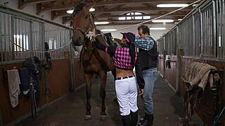 Why does Tera Joy let this stylish man pound her shaved pussy?