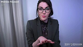 ready to swallow cum in this topless edging therapy session?