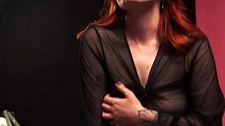 i take cute redhead girlfriend's blowjob virginity in homemade couple session