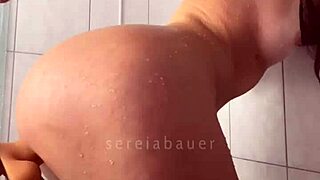 Tall Blonde Brazilian Beauty Teases With Her Cute Ass And Pretty Solo Moves In Softcore Style