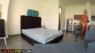 Big Ass Latina Teen Gives Blowjob After Dancing In Lingerie For POV Recording