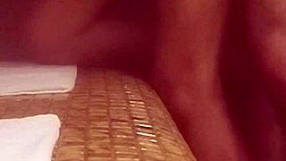 hot latina wife takes hard cock pounding in sauna with quickie handjob and orgasm