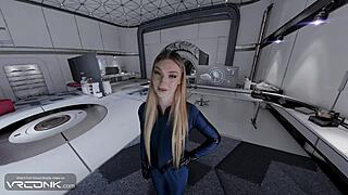 Vr Conk Blonde Susan Storm Delivers Deep Blowjob In Fantastic Four Cosplay Parody