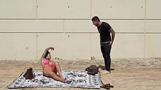 Mariana Martix takes guy up to her room for rough deepthroat fucking lesson with cumshot