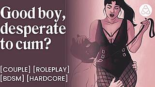 I love being mistress's obedient pup with chastity anal tail plug and creampie