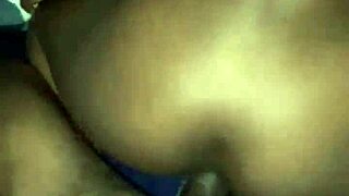 ebony teen's tight pussy struggles with huge black cock in amateur anal pounding