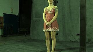 agreeable babe with sweet nipples gets painful torment in rough femdom session with brutal sucking