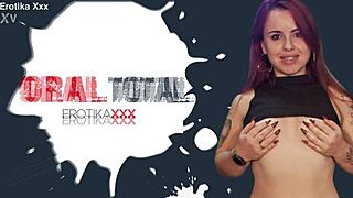 senhorita ruiva gives total oral to long haired redhead teen.