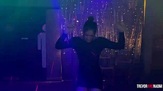 Wild Club Night With Brunette Babe Dancing And Public Fucking Fantasy