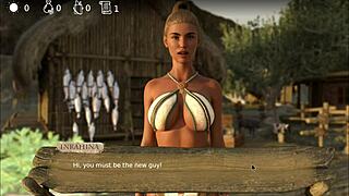 Big cock dominates six porn game with intense cumshot action