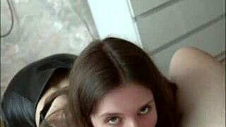 Why Swallow Every Drop After Sucking Him Off So Good With Brunette Teen 18+ Babe In Skirt Giving Romantic Cum In Mouth Blowjob?