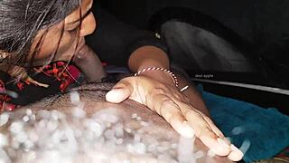 Neighbour hints at licking and sucking black cock with intense passion