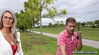 Nicky Rebel pounds milf Mandy Rhea doggystyle with deepthroat gagging and cumshot!