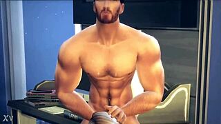 Sims 4 Muscular Hunk Intense Facefuck Cum Action