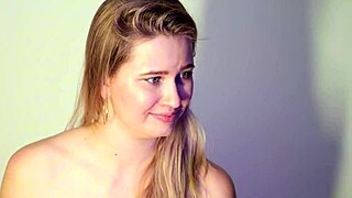 Big Boobs Massage for Cute Blonde Babe with Wet Pussy