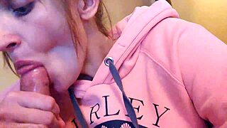 amateur blowjob then creampie with my wife uh redhead deepthroat cumshot in pussy homemade