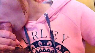 amateur blowjob then creampie with my wife uh redhead deepthroat cumshot in pussy homemade