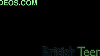 British Teen 18+ Sucks Big Cock Swallows Cum in Bedroom Lingerie