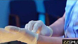 are these sketchy nurses licking pussy on the patient in this shady hospital for lesbian sex?