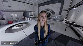 Vr Conk Blonde Susan Storm Delivers Deep Blowjob In Fantastic Four Cosplay Parody