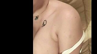 luna, the tattooed teen, takes on old guy with blowjob, facial, and dildo play in her pierced pussy