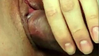subtle play with cock leading to cumshot on shaved pussy close up