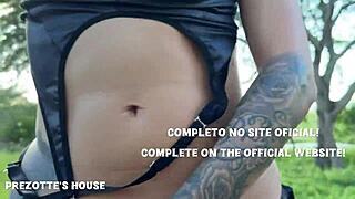 Big Cock Brazilian Trans Sabrina Prezotte in Tattoo Anal Action with Monster Dick