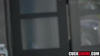 cuckold husband, i'm spying on my cheating wife getting licked and fucked