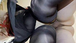 Hey, check out this blonde fat girlfriend getting pounded doggy style in the kitchen with her tits bouncing