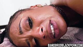 I love Sarai Minx taking four monster cocks in this busty ebony compilation