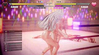 Lesbian battle 3 turns into wild pussy sex showdown!