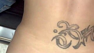 Slim thick hooker watched herself sucking cock and getting fucked bareback in doggystyle outdoors before letting guy cum inside her pussy.