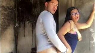 offering money to venezuelan girl for public fucking in jeans while doing yoga outdoors