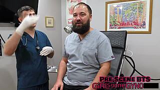 Tyler Lynn undergoes a thorough stethoscope examination in the session.