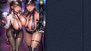 Update 1 Featuring Hata and Hibiki in Pose 2 from King of Kinks Game