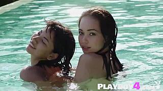 beautiful asian teen kit rysha and small tits cara pin undress showing nice asses outdoors