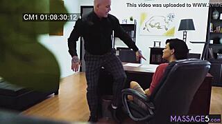 Wet mature with big tits and ass gets hardcore fingering massage before blowjob on lingerie.