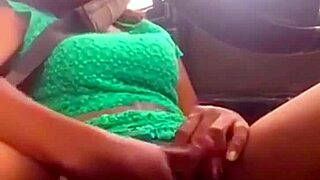 Caught Nerdy Girl Next Door Dripping Wet In Car With Big Pussy Lips