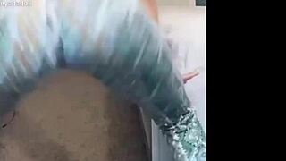 Ebony in leggings with ass softer than a water bed, so inviting