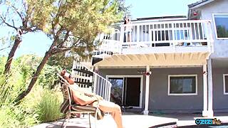 skinny brunette moans loud! guy fucks tight pussy deep without mercy!