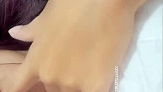 After hot massage brunette gets good fucking in real casero style with big ass shaking.