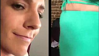 Testing new green outfit idea for fun video