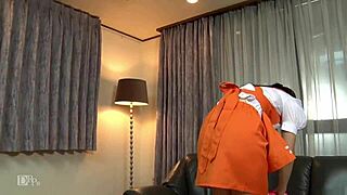 Japanese Girl In Family Restaurant Outfit Gets Fucked By Sakita Rin