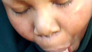 Real 18 year old African engaged slut swallows my nut in her driveway while fiance waits inside